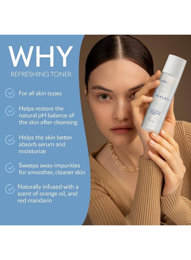 SEACRET Bio Skin Hydration Refreshing Toner for Face - Hydrating Toner, Refreshing Facial Toner, Face Toner for Women, Face Toner for Men, Skin Toner, Toner for Dry, Oily & Sensitive Skin, 6.8 FL.OZ - Image 4