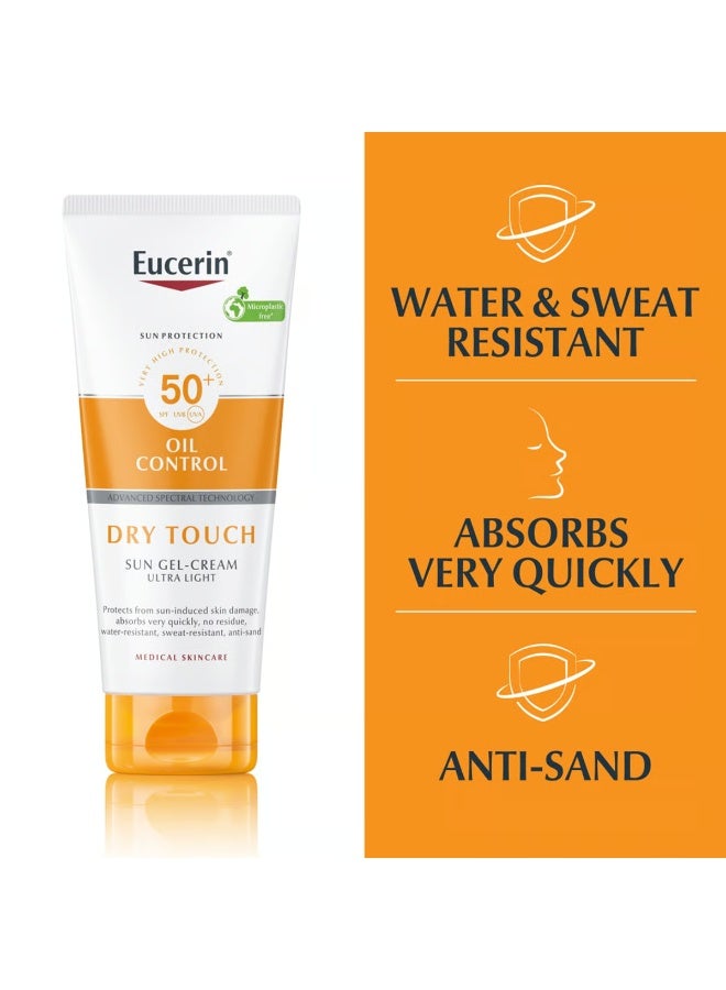 Eucerin Sun Oil Control Dry Touch Sun Gel-Cream SPF50+ Sunscreen 200ml - Image 3