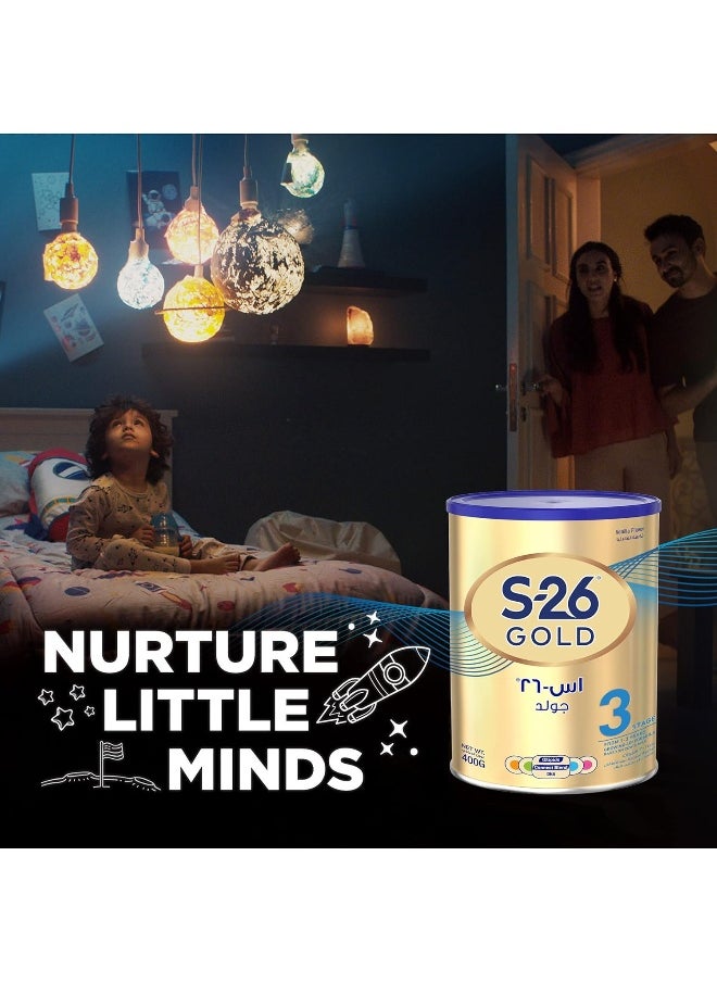 S26 Nestle S26 Gold Stage 3 Formula for Toddlers, From 1 to 3 Years, 400g  - Image 2