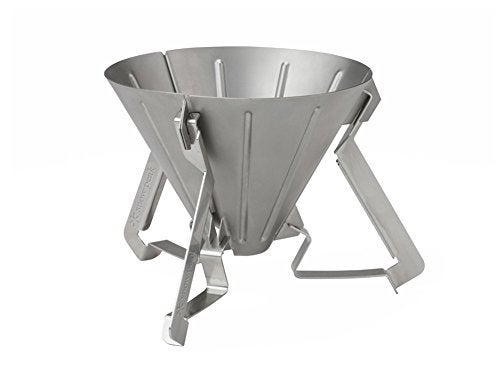 Snow Peak Field Barista Collapsible Coffee Dripper, Stainless Steel, CS-117 - Image 1