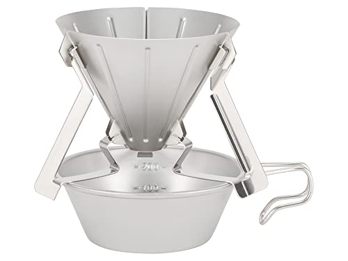 Snow Peak Field Barista Collapsible Coffee Dripper, Stainless Steel, CS-117 - Image 4