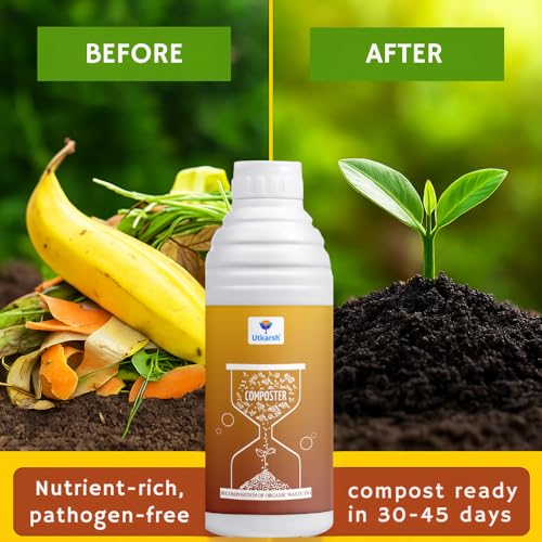 Utkarsh Composter for Quick Decomposition of Organic Waste Into Compost, Bio Waste Decomposer, Accelerate Decomposition of Kitchen, Garden Organic Waste | 250 ml; Pack of 1 - Image 5