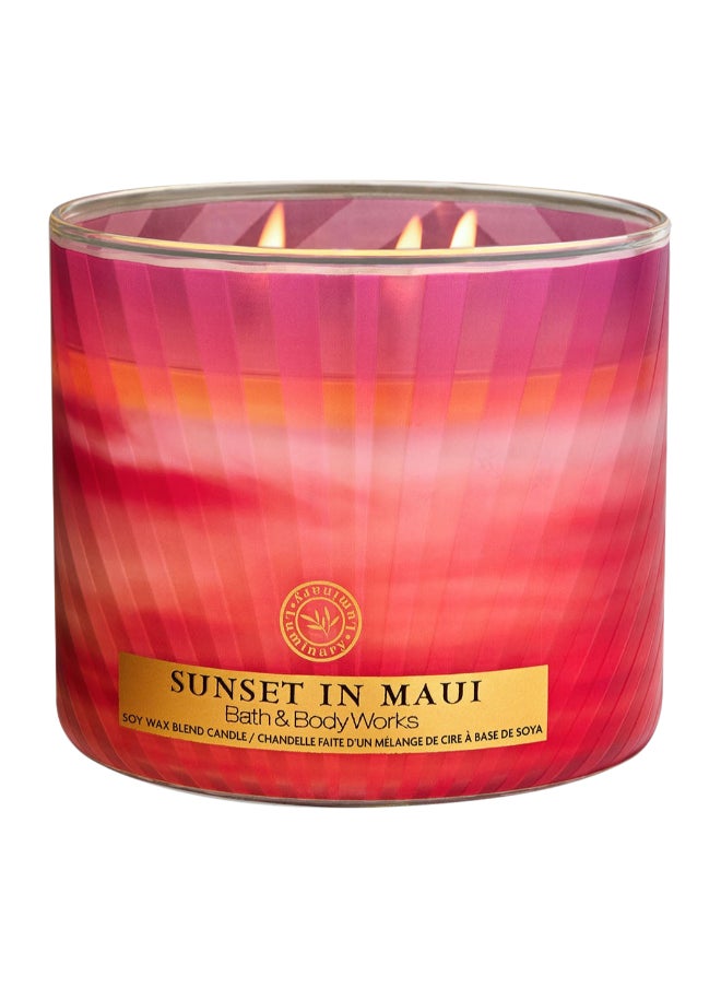 Bath & Body Works Sunset In Maui 3-Wick Candle 