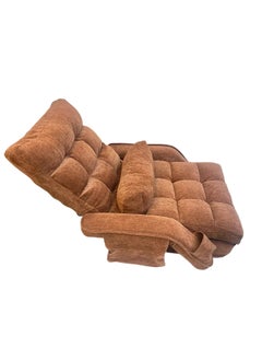 Albawadi Folding Lazy Sofa Chair Comfort Floor Sofa Cushion Adjustable Back Chair with Pillow  - Image 4
