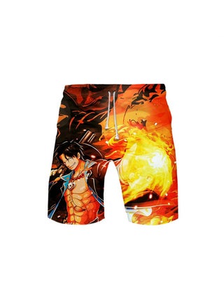 New Pirate King Anime Pattern Shorts