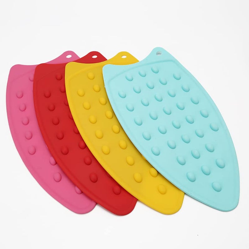 SEASPIRIT Silicon Iron Mat Silicone Iron Rest Pad Ironing Insulation Board High Heat Resistant 27x14 cm Multicolour 4 - Image 1