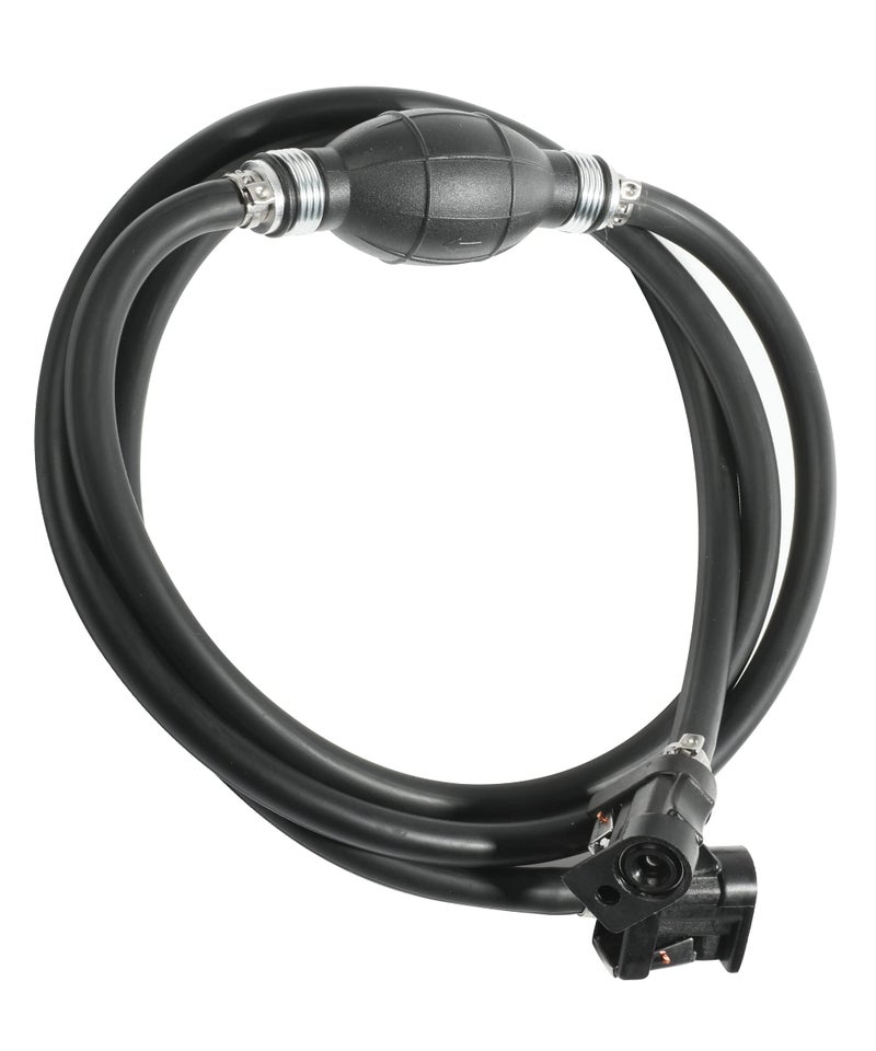 Reswish 6FT Boat Motor Fuel Line Hose with Primer Bulb Steel Hose ClampsUniversal ID 516 Boat Fuel Line Assembly KitCompatible with Outboard RVs Tractors Caravans Boats Fuel Line - Image 2