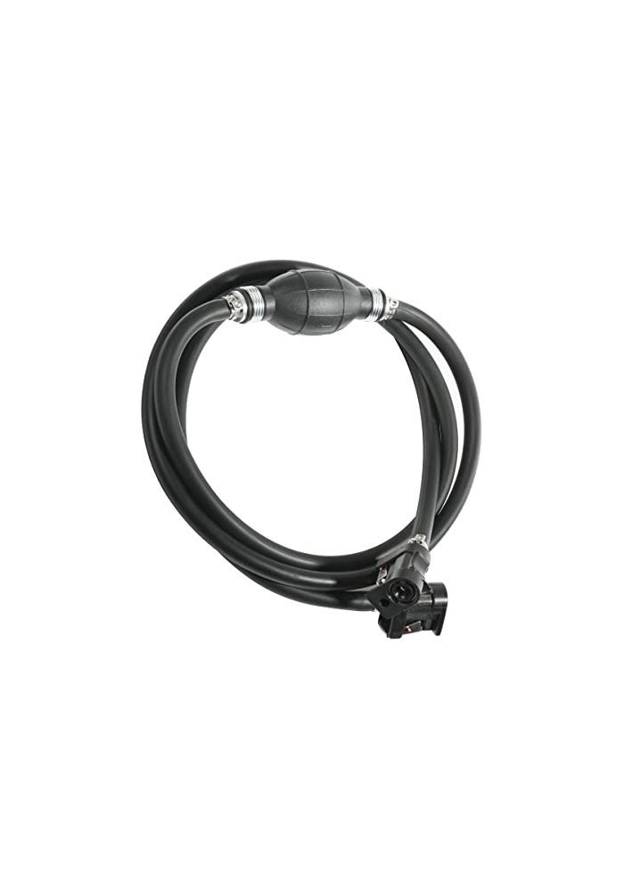 Reswish 6FT Boat Motor Fuel Line Hose with Primer Bulb Steel Hose ClampsUniversal ID 516 Boat Fuel Line Assembly KitCompatible with Outboard RVs Tractors Caravans Boats Fuel Line - Image 1