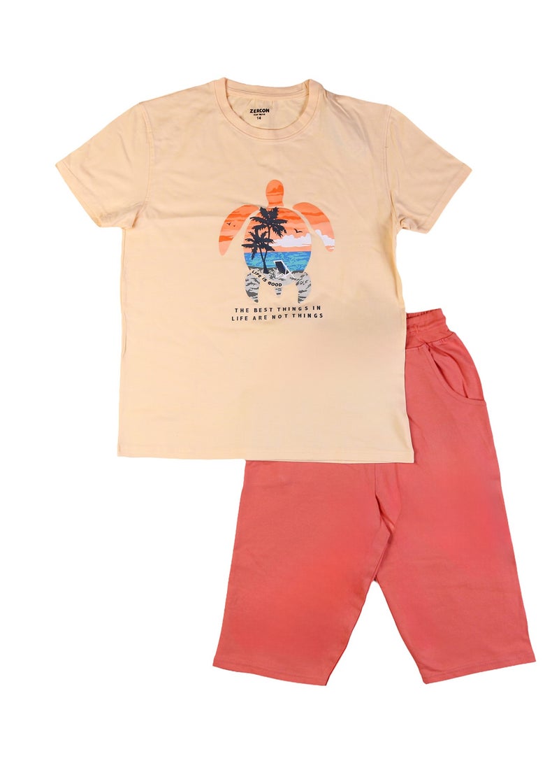 Zercon Summer Pajama Set for Boys 9074 - Image 1