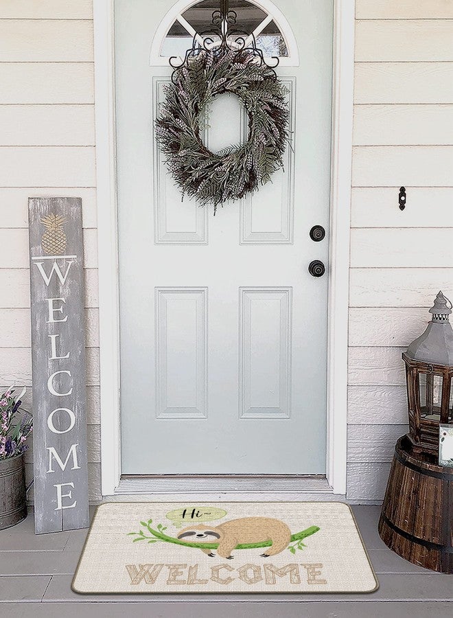 XAPEK Sloth Theme Decorative Indoor Outdoor Doormat, Funny Front Door Mat 18 x 30 Inch for Sloth Themed Room Entrance, Front Porch Mat, Doormat Funny Sloth Decor Mat, Sloth Lover Gift - Image 3