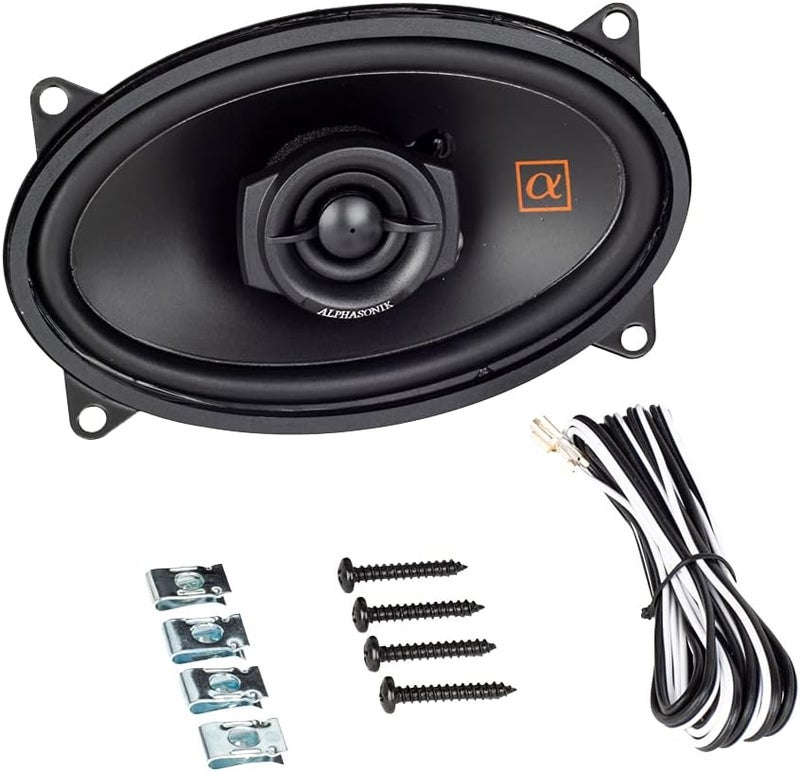 Alphasonik NS46 Neuron Series 4x6 2-Way Full-Range Car Audio Speakers - Image 2