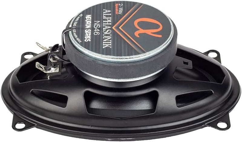 Alphasonik NS46 Neuron Series 4x6 2-Way Full-Range Car Audio Speakers - Image 5