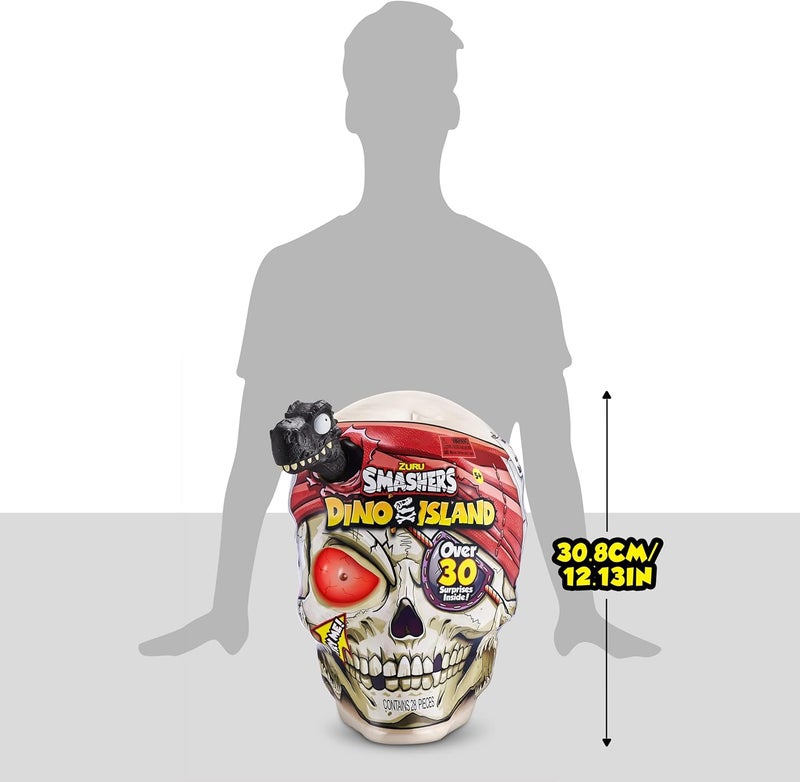 ZURU SMASHERS Smashers Dino Island Surprise Egg with Giant Skull and Megalodon Shark - Image 3