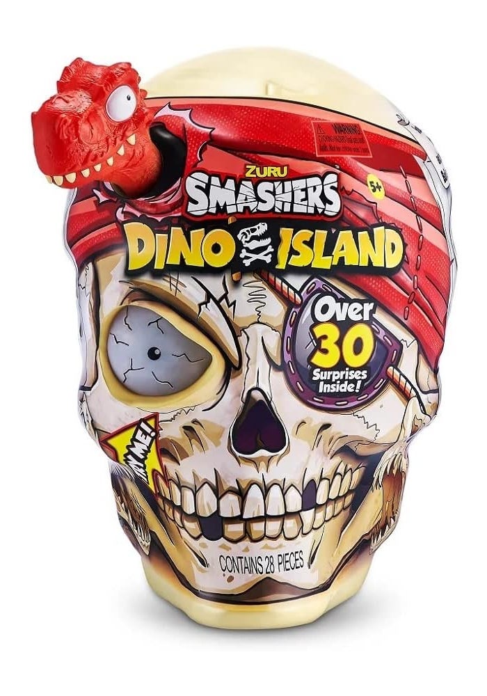 ZURU SMASHERS Smashers Dino Island Surprise Egg with Giant Skull and Megalodon Shark - Image 1
