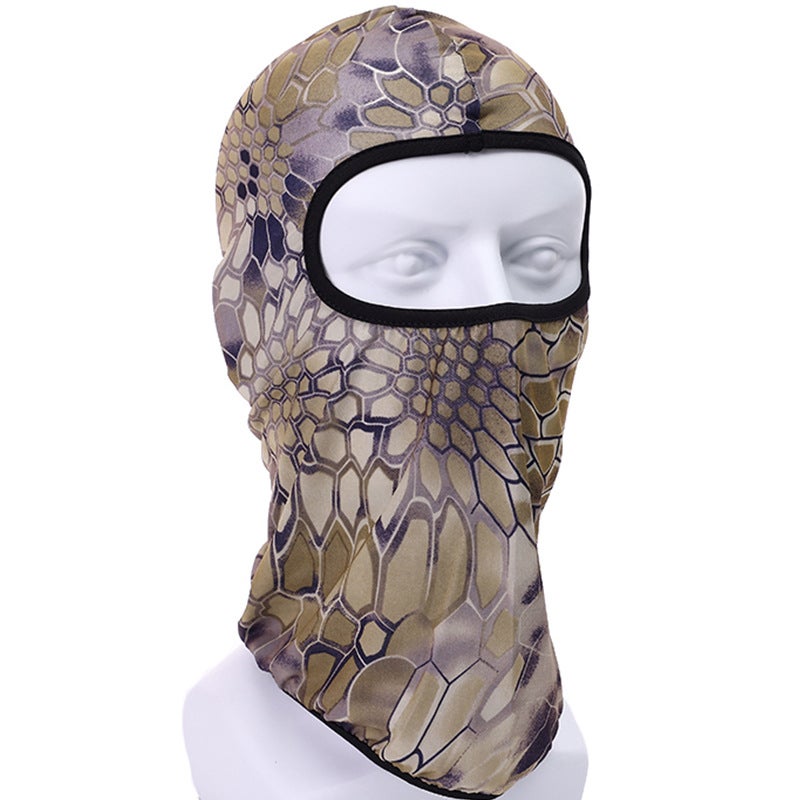 Generic Summer riding mask Ice Silk headgear sunscreen dustproof full face neck protection headgear bicycle electric car inner liner Cap TT-MC-10 Desert Camouflage
