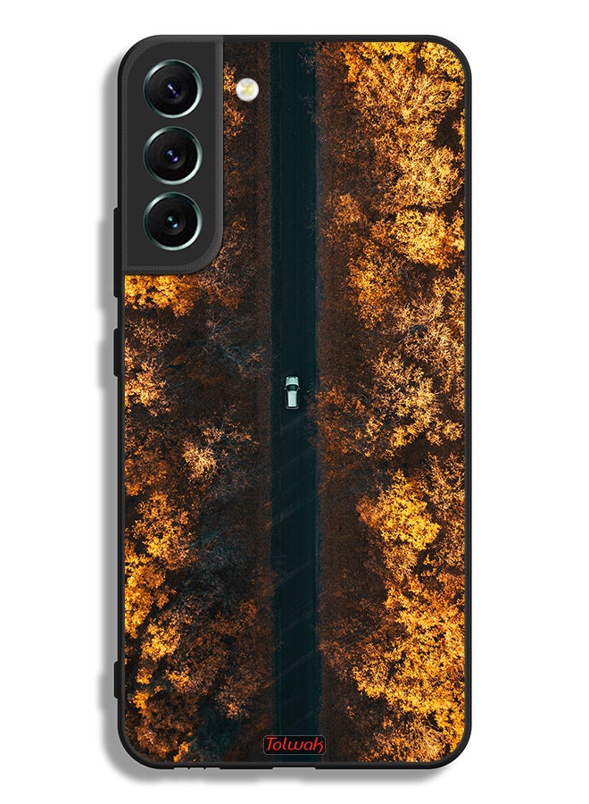 Tolwak Samsung Galaxy S22 Plus 5G Protective Case Cover Road In Autumn Trees - Image 3