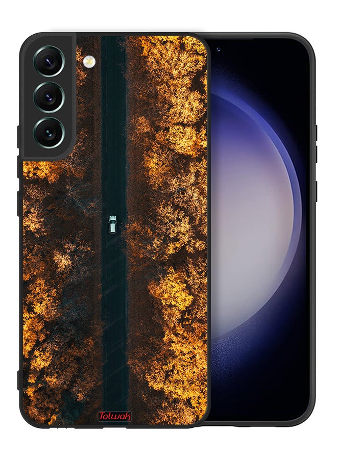 Tolwak Samsung Galaxy S22 Plus 5G Protective Case Cover Road In Autumn Trees - Image 2