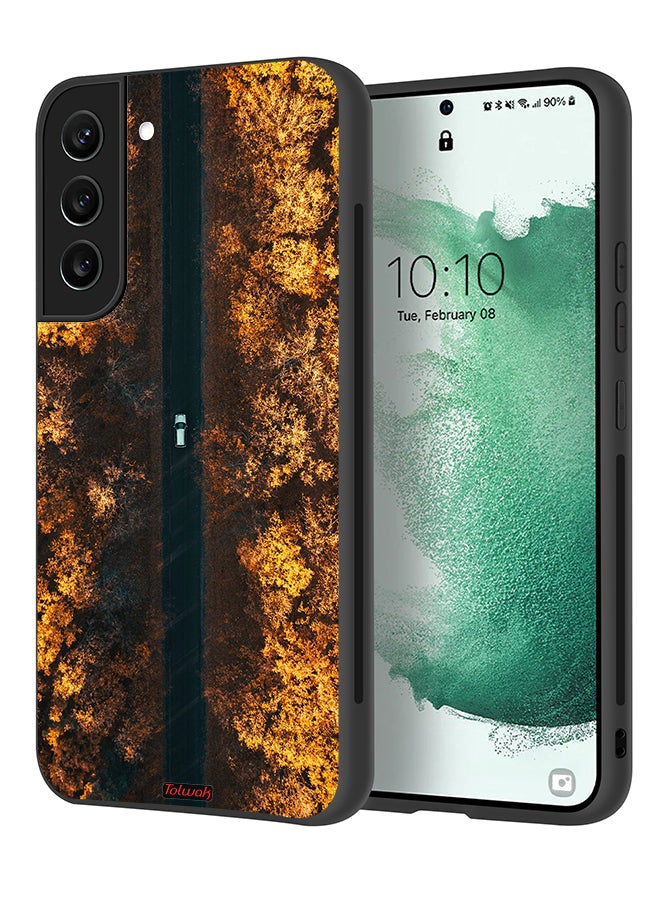 Tolwak Samsung Galaxy S22 Plus 5G Protective Case Cover Road In Autumn Trees - Image 1
