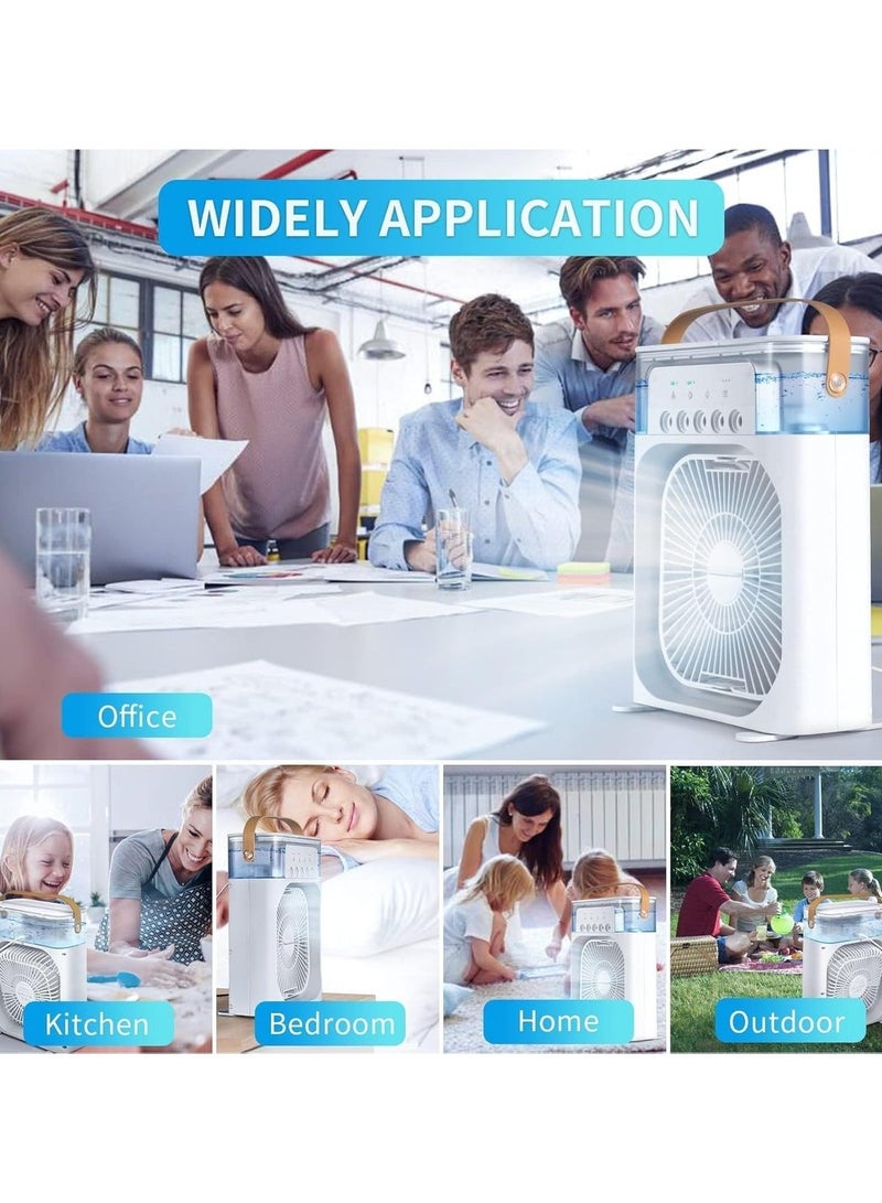 PRIMO PLUS Portable Air Conditioner Fan Mini Evaporative Cooler with LED Light, Timer & Spray Modes - Image 3