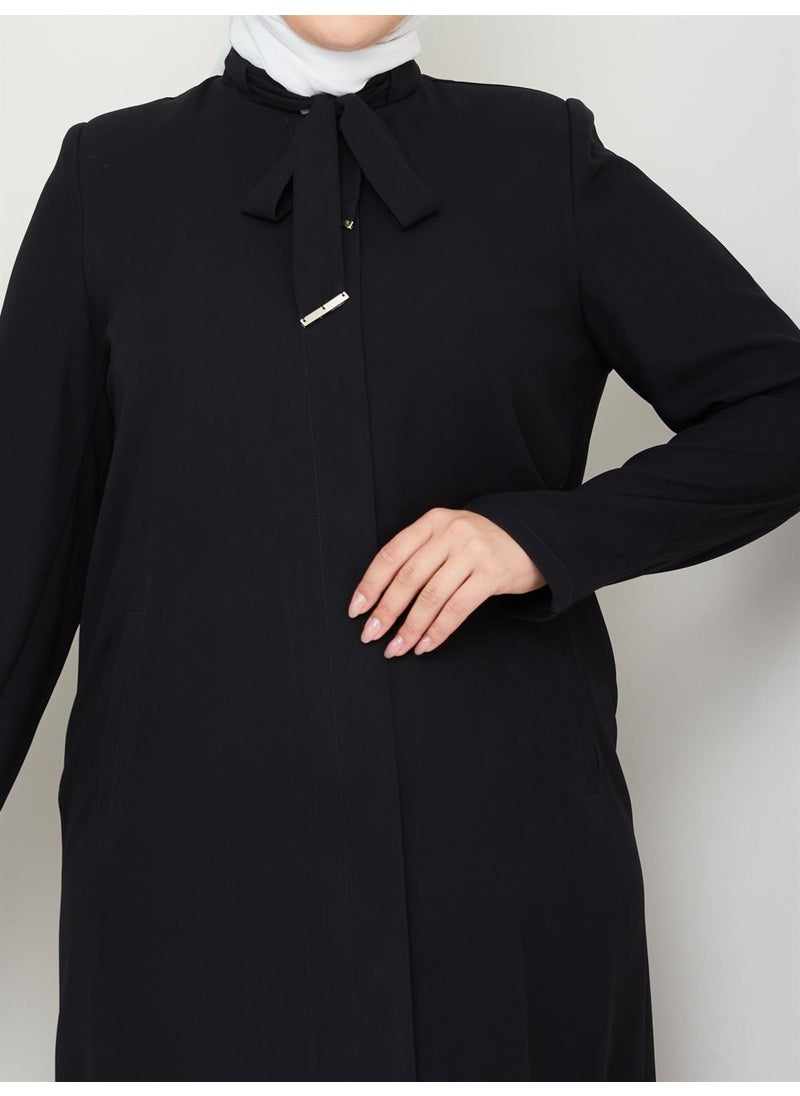 Günay Karaca Gunay Karaca Plus Size Abaya Topcoat 4670-2  - Image 4
