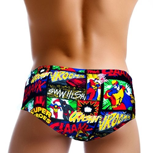 Taddlee Men Swimwear Swim Briefs Bikini Board Surf Shorts Boxer Trunks Swimsuits (L,XF19) - Image 2