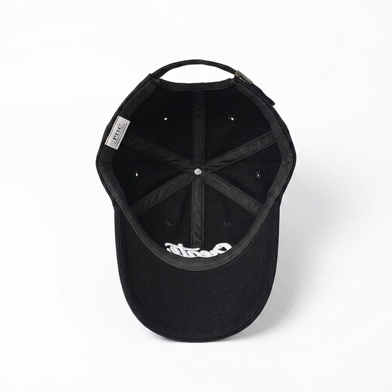 HASTE Adjustable Sun Cap - Curved Brim Breathable - Black - Image 5