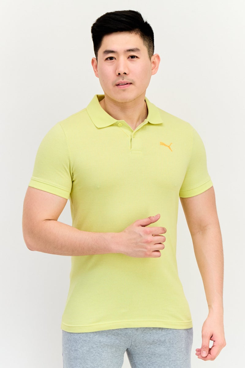PUMA قمصان بولو بدون أكمام للرجال، رياضية، مناسبة، خارجية، صفراء - Image 1