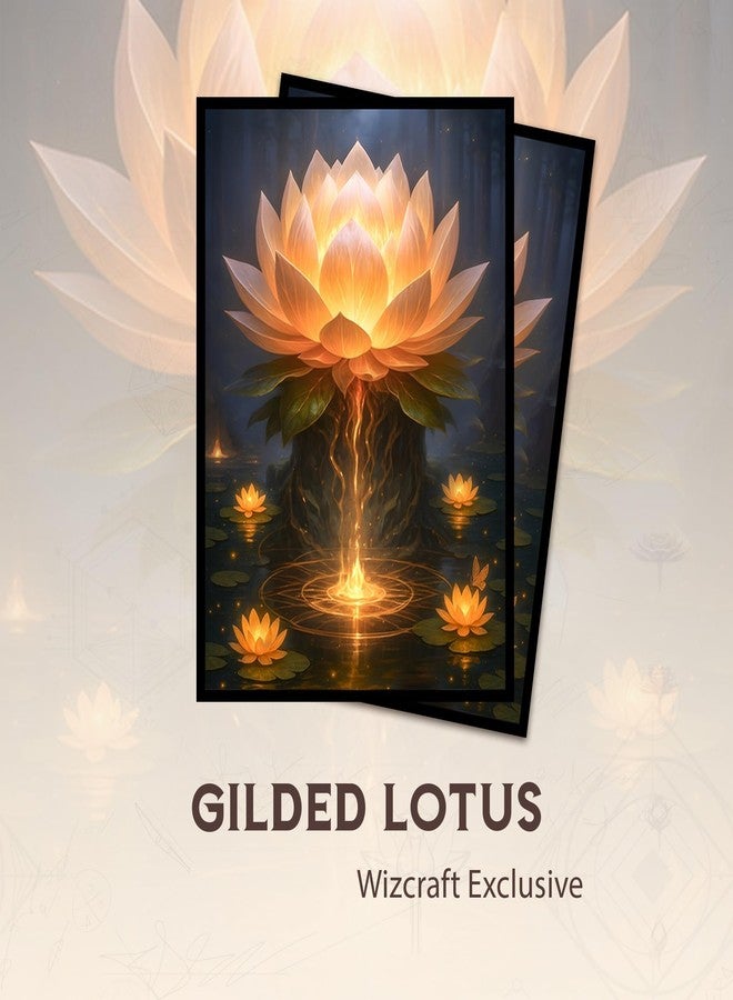 Paramint Gilded Lotus MTG Card Sleeves (Smooth) - 104 Count Standard Size TCG Sleeves - Compatible with Magic The Gathering - Double Sleeving - Original Art Design, Premium Protection - Image 2