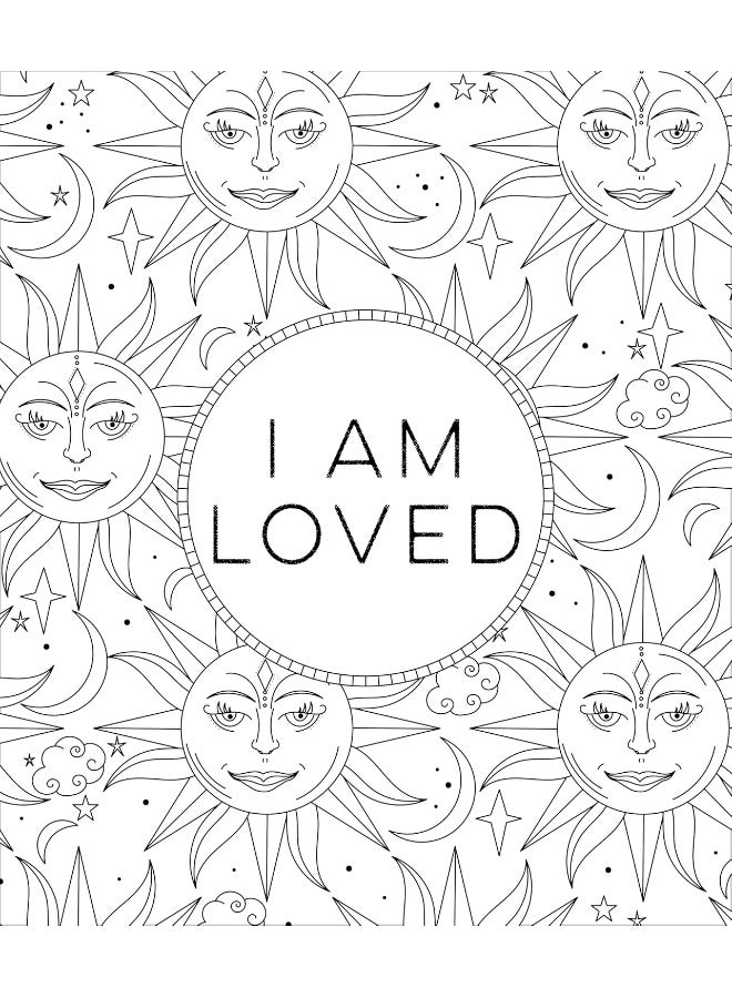 Large Print Colour & Frame - Manifest (Colouring Book for Adults): 31 Positive Manifestation Affirmations To Colour  - Image 4