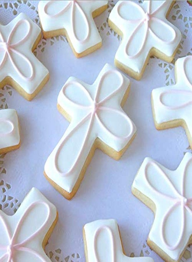 Aeyistry 2 Pcs Easter Cookie Molds Cutters Set,Different Shapes Stainless Steel Cross Cookie Cutter(Silver) - Image 2