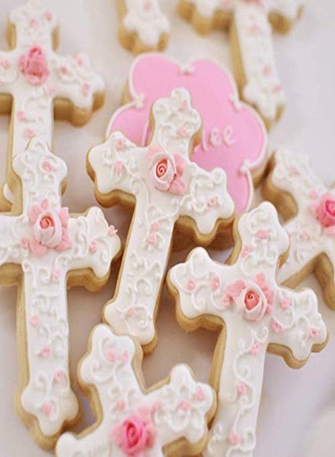 Aeyistry 2 Pcs Easter Cookie Molds Cutters Set,Different Shapes Stainless Steel Cross Cookie Cutter(Silver) - Image 3