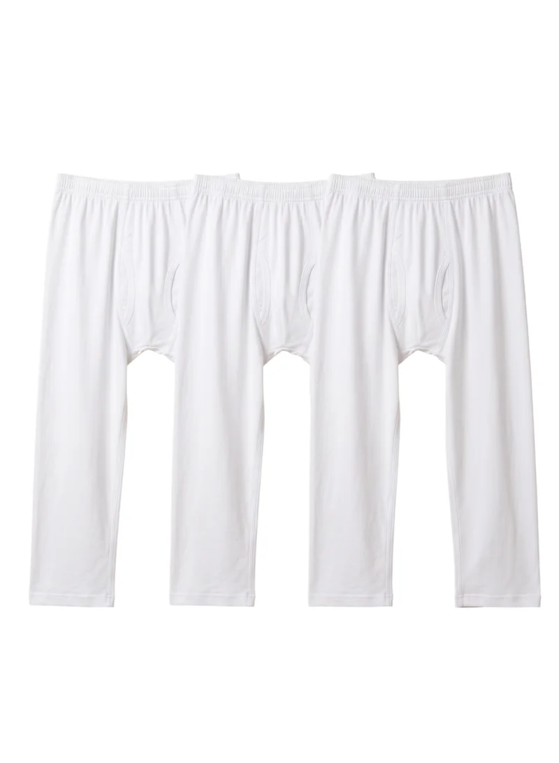 بيداني Men's 3/4 Thermal Underwear Bottoms (3-Pack) – Calf-Length Long Johns