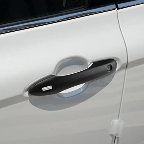 DLOVEG Car Door Handle Cover Protector Compatible for 2018-2023 2024 2025 Toyota Camry Accessories 2026 Compatible for Toyota Corolla 2026 2025 2024 2023-2020 with 2 Smart Key Holes Matte Black - Image 3
