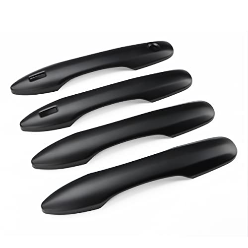 DLOVEG Car Door Handle Cover Protector Compatible for 2018-2023 2024 2025 Toyota Camry Accessories 2026 Compatible for Toyota Corolla 2026 2025 2024 2023-2020 with 2 Smart Key Holes Matte Black - Image 1