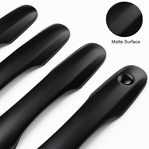 DLOVEG Car Door Handle Cover Protector Compatible for 2018-2023 2024 2025 Toyota Camry Accessories 2026 Compatible for Toyota Corolla 2026 2025 2024 2023-2020 with 2 Smart Key Holes Matte Black - Image 5