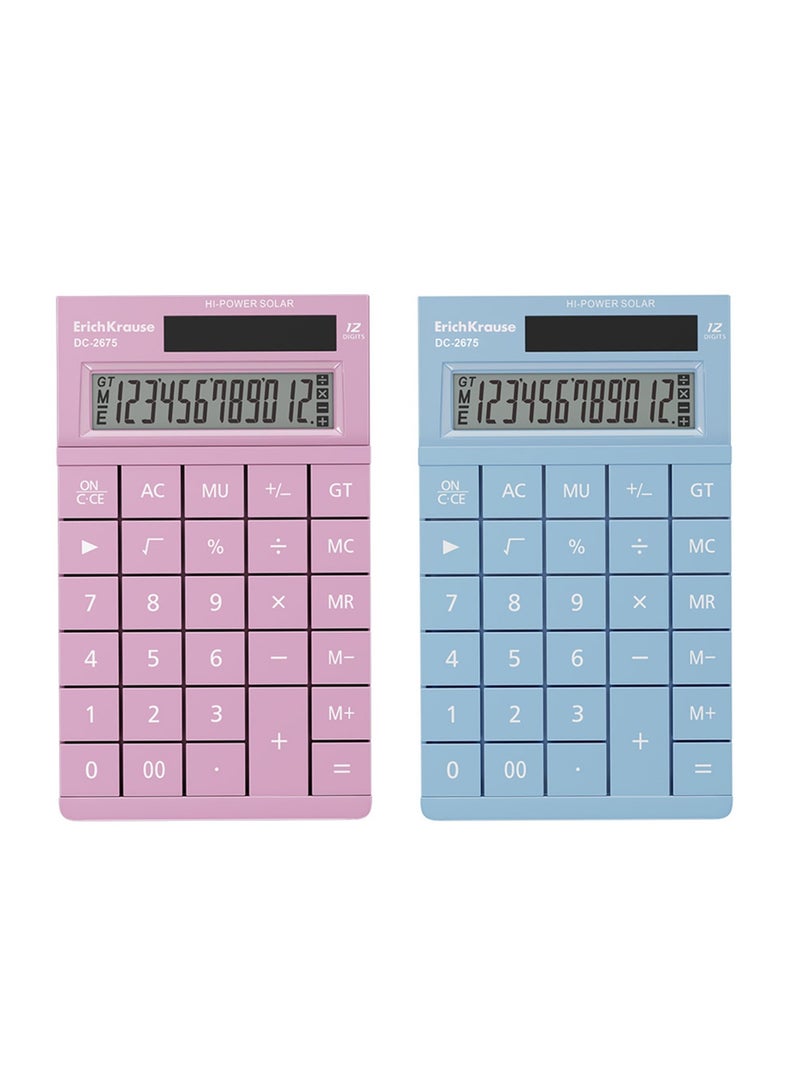 ErichKrause Manga Themed Desktop Calculator With 12 Digit Display Assorted Colours - Image 4