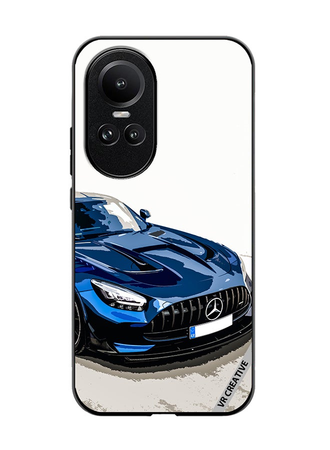 VR CREATIVE غطاء حماية لهاتف أوبو رينو 10 برو بتصميم مرسيدس متعدد الألوان - Image 1