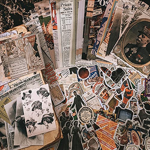 SIGUJAYGE TIYPKE 200pcs Cute Stickers for Journaling - Vintage Scrapbook Paper Aesthetic People Washi Stickers for Bullet Supplies Kit Junk Journal Planners Scrapbooking Supplies Kit Journaling Stickers - Image 4