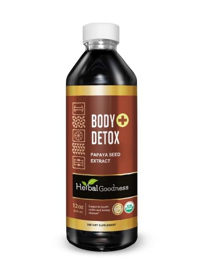 Herbal Goodness سائل ديتوكس الجسم من هيربال غودنس 12 أونصة - مشروب ديتوكس طبيعي ومنظف للقولون لصحة الجهاز الهضمي، تعزيز المناعة، دعم الأمعاء، وإزالة السموم - صنع في الولايات المتحدة - Image 1