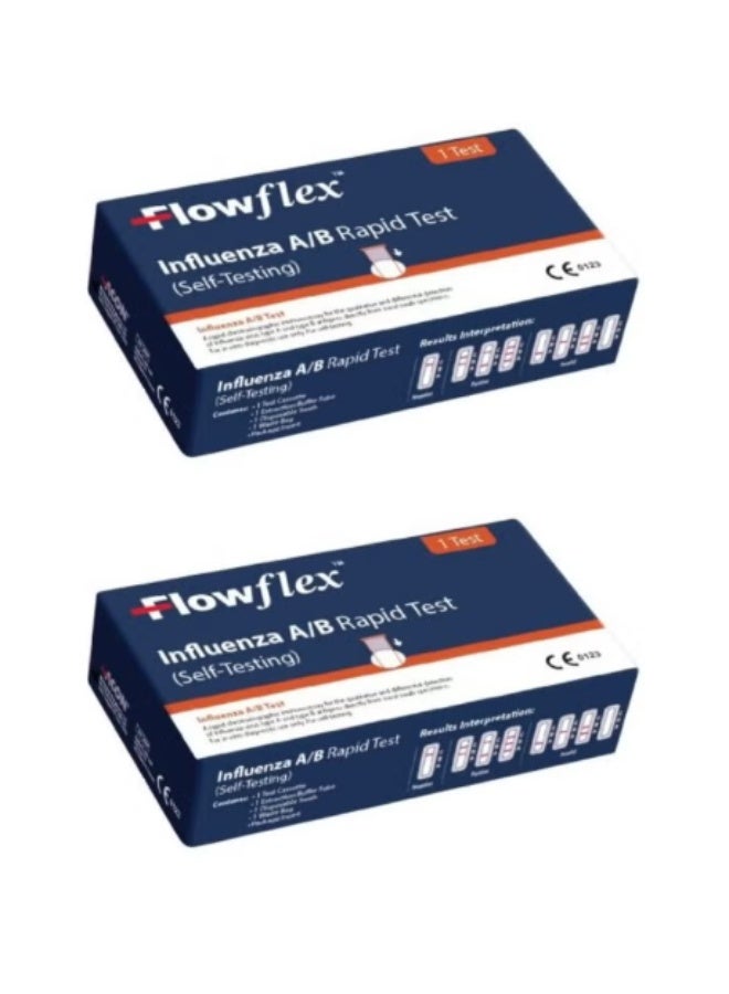 FlowFlex Influenza A/B Rapid Test Kit - Pack of 2