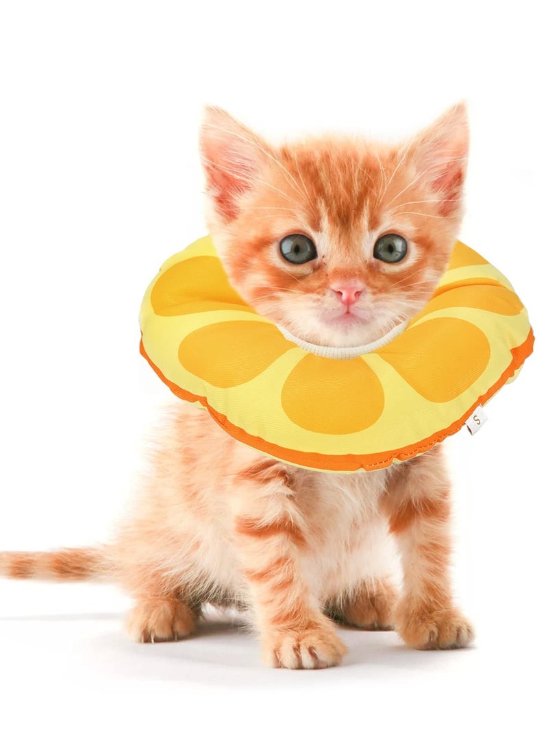 Adjustable Recovery Collar for Cats and Small Dogs, Protective E-Collar for Post-Surgery Healing, Elizabethan Cone for Kittens 0-7 Months Old - Image 1