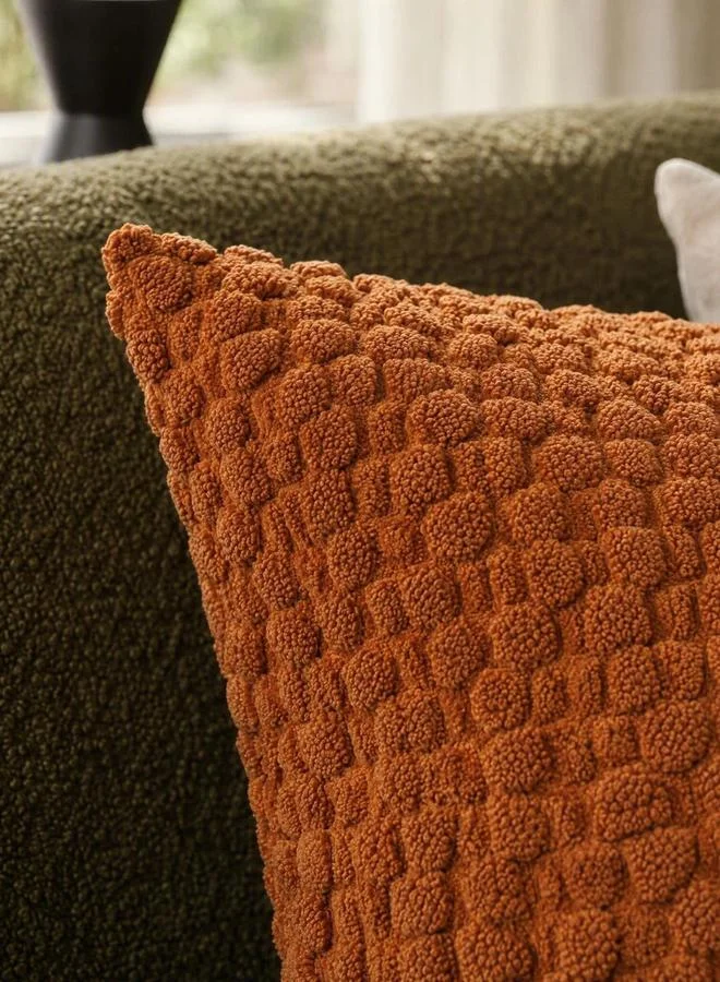 Styli Textured Cushion Cover - 45X45Cm, Rust
