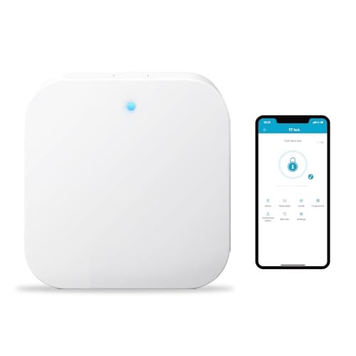 DESLOC G2 Smart Lock WiFi Gateway, Gateway for Smart Door Lock, Wi-Fi Bridge, Remote Control Smart Lock, Compatible with TT Lock APP, Compatible with Alexa, Google Home, White - Image 1