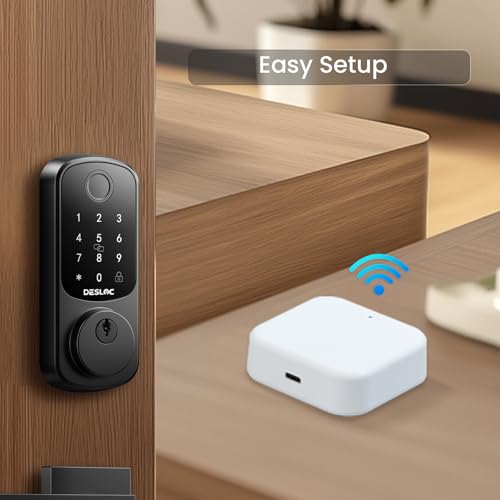 DESLOC G2 Smart Lock WiFi Gateway, Gateway for Smart Door Lock, Wi-Fi Bridge, Remote Control Smart Lock, Compatible with TT Lock APP, Compatible with Alexa, Google Home, White - Image 4