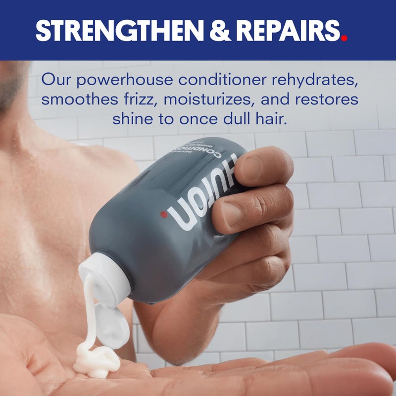 Huron Menâ€™s Conditioner - Lightweight, Hydrating Conditioner - Eliminates Frizzy Hair, Moisturizes, & Restores Shine - Clean & Invigorating Scent - 100% Vegan Ingredients & Cruelty-Free - 11.8 Fl Oz - Image 2