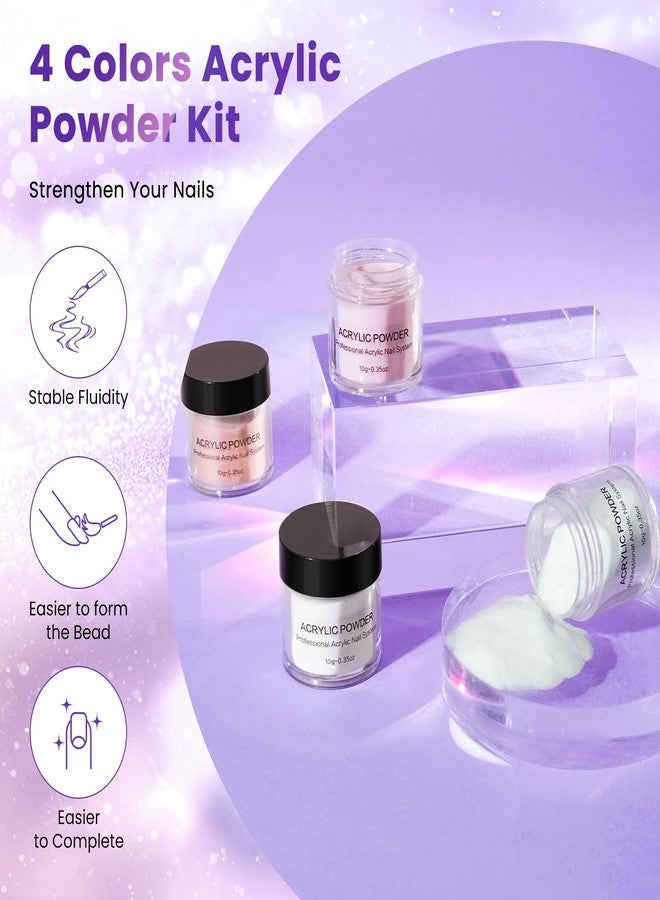 Deciniee Acrylic Nail Kit for Beginners with Everything in Storage Bag, Bling Purple - Image 5