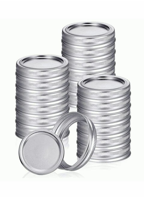 Lids for Jar Canning Lids, Food Grade Material, Split Type Leak Proof and Secure Caps, 12 Set