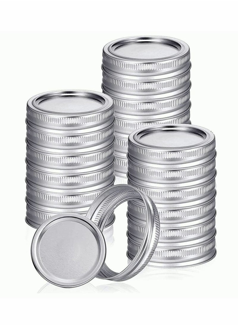 Lids for Jar Canning Lids, Food Grade Material, Split Type Leak Proof and Secure Caps, 12 Set