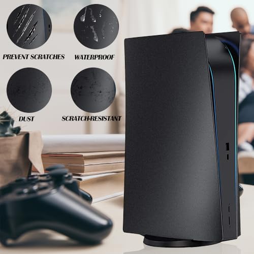 PEYANZ Faceplate for PS5 (Digital Edition), Cover Plate, ABS Shell, Printed Logo, Matt Skin, with Extra 2 Controller Silicone Covers - Image 3