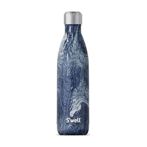 S'well Stainless Steel Water Bottle, 25oz, Azurite Marble, Triple Layered Vacuum Insulated Containers Keeps Drinks Cold for 48 Hours and Hot for 24, BPA Free, Perfect for On the Go - Image 1